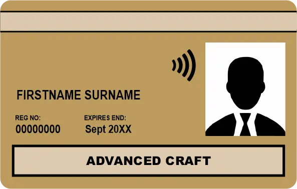 CSCS Gold Advanced Craft Card